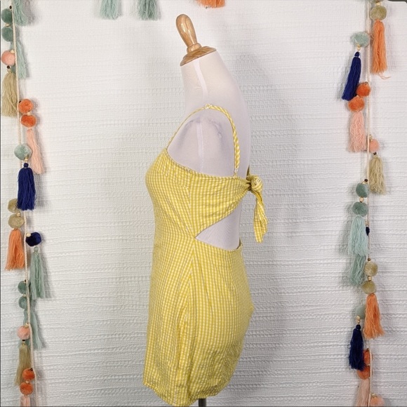 Tobi Adorable Yellow Gingham Dress - Picture 2 of 4